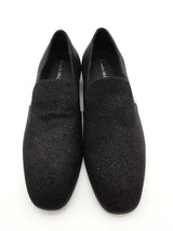 Alexander Mcqueen Black Glitter Loafers Size 40 Eb0526oxzde