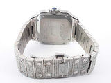 Cartier Santos 40mm Watch Diamonds Aftermarket Customized Sd1125crzxsa