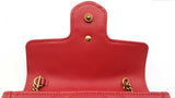 Gucci Super Mini Marmont Bag In Hibiscus Red Matelassé Leather Fw0526oordu