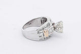1.7cttw Diamond Ring In 14k White Gold 6.1 Grams Size 3.5 Eb0426lrxzsa