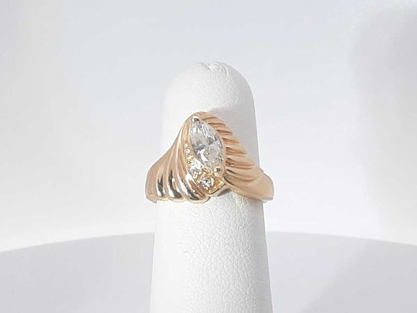 .50ctw Diamond 14k Yellow Gold 3.5 Grams Ring Size 4.5 Sd0625pzxsa