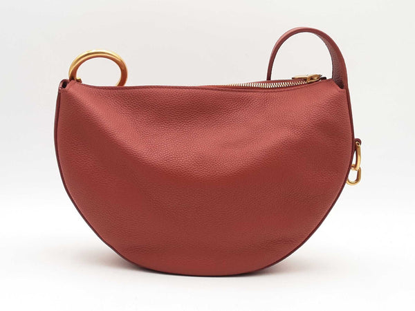 Burberry Red Calf Leather Knight Arc Bag Sd0825wzxsa