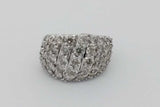 2.3cttw Diamond Ring In 10k White Gold 6.1 Grams Size 7 Eb0926ixzsa