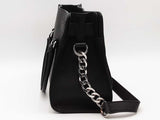 Michael Kors Saffiano Lock Tote Black Handbag Aa0826wzsa
