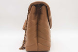 Yves Saint Laurent Chevron Quilted Leather Loulou Shoulder Bag Eb0626exzsa
