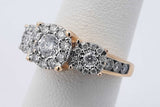 0.74cttw Diamond Ring In 14k Yellow Gold 4.2 Grams Size 5 Eb0926ixzsa