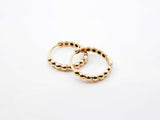 18k Yellow Gold Bubble Hoop Earrings 2.3 Grams Fw0726lirdu