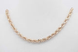 14k Yellow Gold Rope Chain Necklace 12.4 Grams 18 Inch Eb0326crxsa
