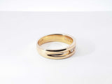 0.50 Cttw Diamond & 10k Yellow Gold Wedding Band 5.1 Grams Size 8.25 Fw0426pozdu