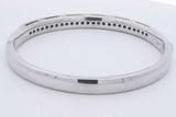 Casa Gi 18k White Gold Pave Diamond Hinged Bangle Bracelet 35.7g Eb0326wexzdu