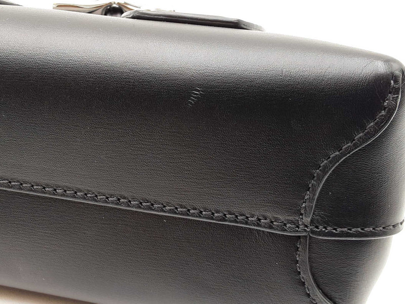 Longchamp Roseau Convertible Black Leather Crossbody Tote Fw0825lrxdu
