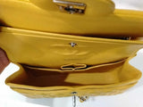 Chanel Yellow Quilted Lambskin Medium Flap Yellow Purse Rm0825izxz