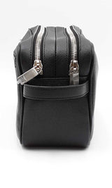Yves Saint Laurent Black Leather Cosmetic Travel Case Eborxdu 144030004851
