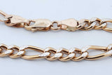 14k Yellow Gold Diamond Cut Figaro Chain Necklace 10.1 Grams 22 Inch Eb0526cxzde