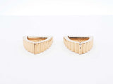 Cartier 18k Yellow Gold Retro Fluted Cuff Links 16.5 Grams Fw0925lrxzdu