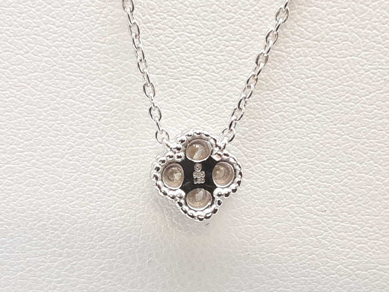 0.45 Cttw Lab Grown Diamonds 0.925 Silver 3.7g Clover Ensemble Do0525rcde
