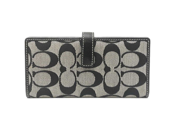 Coach Slim Wallet In Signature C Canvas Fabric & Leather Fw0725pxdu
