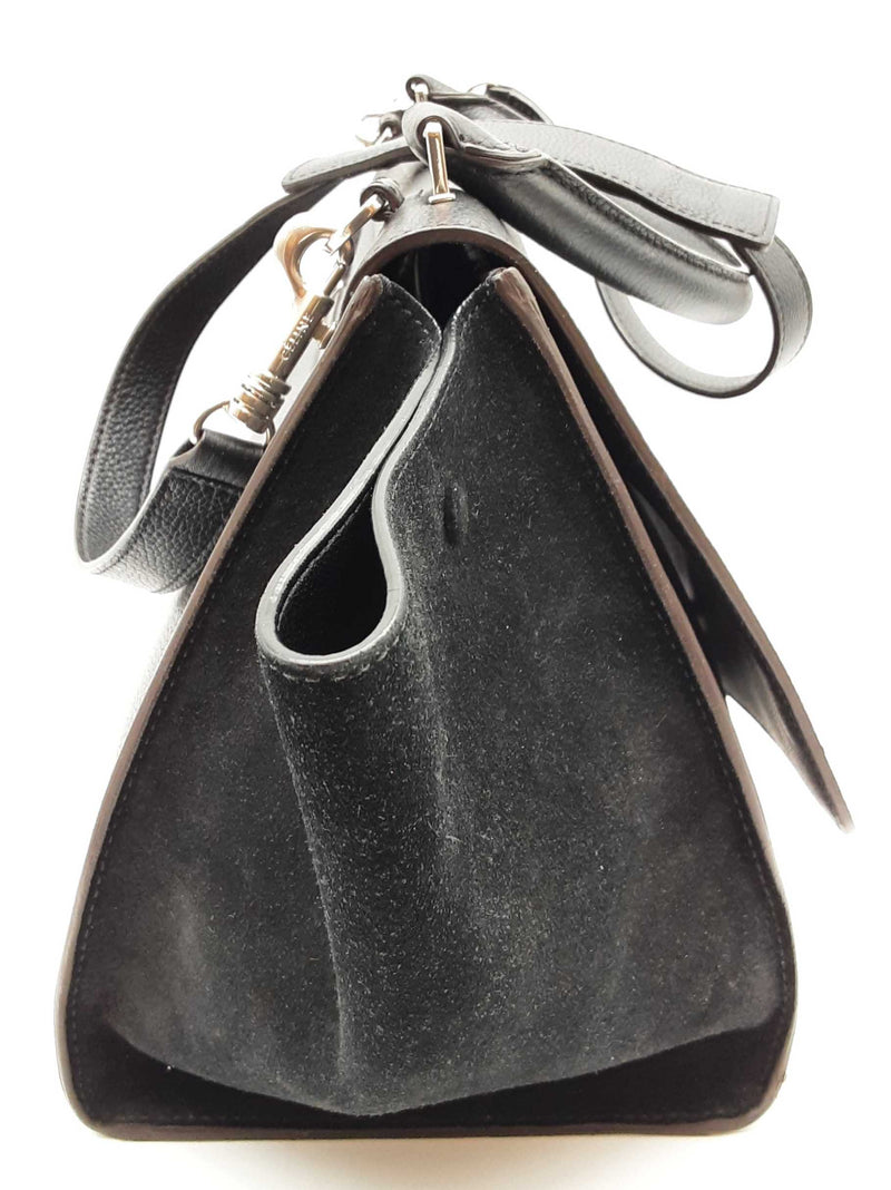 Celine Trapeze Black Leather Shoulder Bag Do0525wxzde