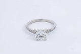 1.52ctw Lab Grown Round Diamond Ring 14k White Gold 3 Grams Size 8 Eb1124lrxzdu