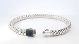 John Hardy Icon Chain Bracelet In Sterling Silver  & Blue Sapphire 47 Grams 8.5 Inch Fw0626wzxdu