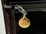 Chanel Vintage Timeless Black Patent Leather Wallet On Chain Sd0625lozdu