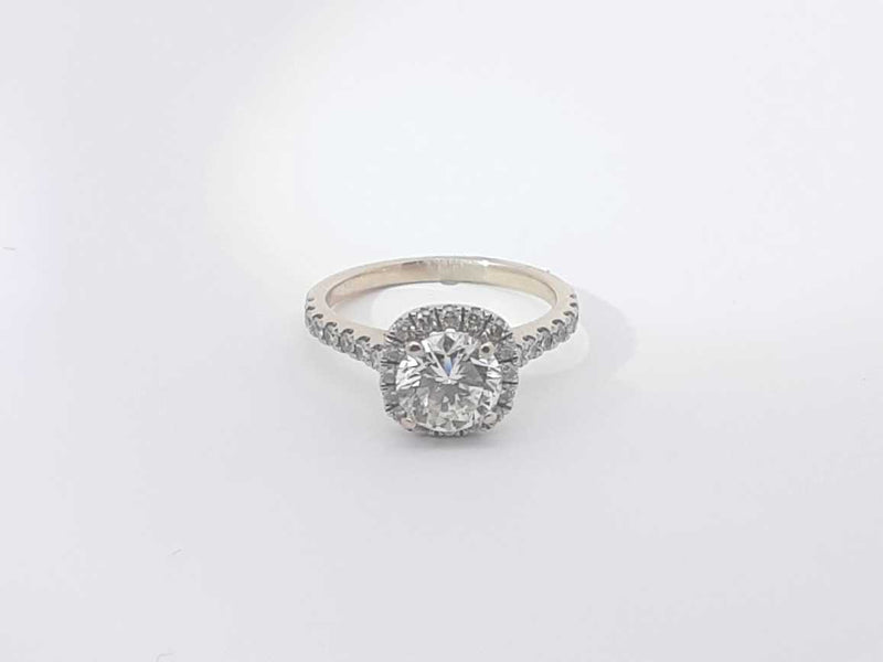 1.19 Ctw Diamond 18k White Gold 3.1 Grams Ring Size 20 Sd0425llzxsa