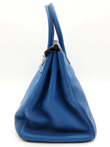 Hermes Birkin 35 Mykonos Blue Togo Gold Hardware Handbag Do1125crxzde