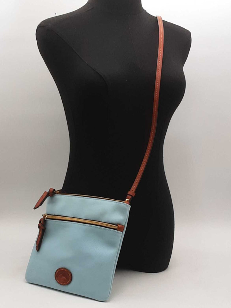 Dooney & Bourke Double Zip Nylon Crossbody Bag Blue Aa0925lrsa