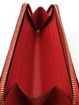 Louis Vuitton Monogram Empreinte Zippy Red Leather Wallet Eb0626orxde
