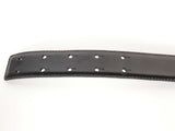 Moschino Gold Letters Logo Black Leather Belt Size 38 Sd0526izdu