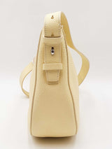 Burberry Knight Small Shoulder Bag In Mimosa Yellow Grained Leather Fw1225wrxdu