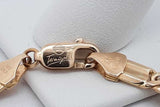 14k Yellow Gold Tecnigold Flat Mariner Link Bracelet 14.7g 7.75 Inch Eb0826sxzsa