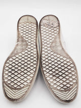 Louis Vuitton Luxemberg Monogram White Leather Sneakers Size 9.5 Eb0925lorsa