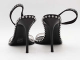 Alexander Wang Nova Sandal Pvc Black Size 8.5 Aa0726lzxsa