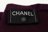 Chanel Aubergine Purple Cashmere Scarf Eb0426lrxsa