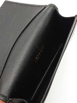 Versace La Medusa Flap Wallet In Black Grained Leather Fw0226lrzdu