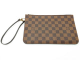 Louis Vuitton Pochette Brown Damier Ebene Coated Canvas Pouch Do0926oxzde