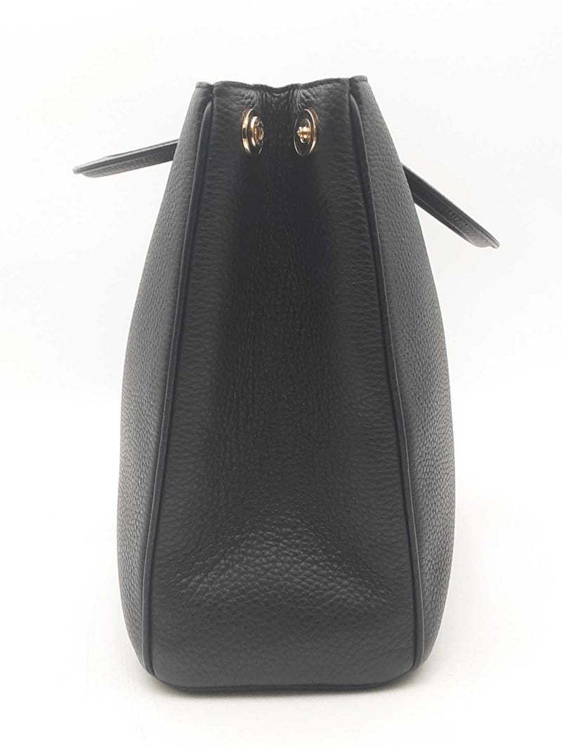 Christian Dior Black Leather Diorissimo Tote Bag Eb0325olrxsa
