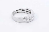 0.49ctw Diamond Ring In 10k White Gold 5.1 Grams Size 10 Eb1125owrdu