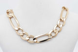 10k Yellow Gold Figaro Chain Necklace 30.3 Grams 22.5 Inch Eb0826loxzsa