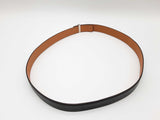 Hermes Collier De Chien Black Leather Belt Size 95 Cm/ 37.5 In Do0624wxzde