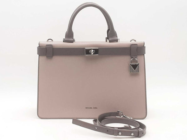 Michael Kors Tatiana Satchel Handbag Grey Aa0725pzsa