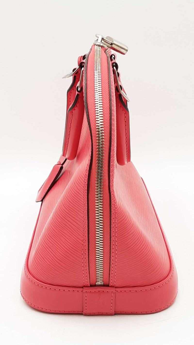 Louis Vuitton Alma Pm Red Epi Leather Handbag Sd0725wzxdu