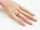 0.60 Cttw Diamond & 14k White Gold Engagement Ring 3.3g Size 6 Fw1124wrxdu