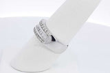 1.0cttw Diamond 18k White Gold Ring 4.6 Grams Size 7 Eb0526pirdu