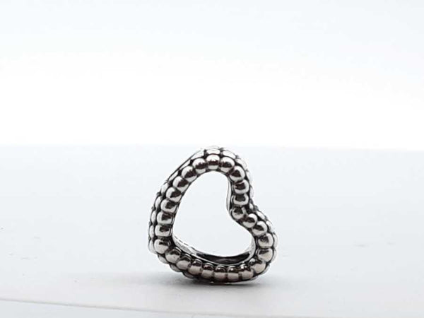 Pandora .925 Silver 3.2g Beaded Open Heart Charm Lh1025lxde