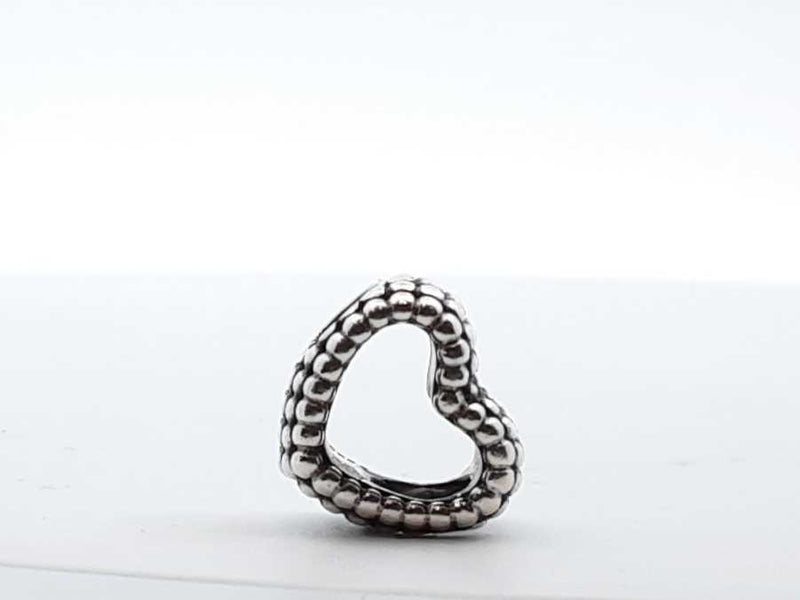 Pandora .925 Silver 3.2g Beaded Open Heart Charm Lh1025lxde