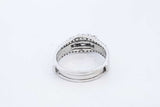 0.75cttw Diamond 14k White Gold Ring 8.3 Grams Size 11 Eb0526crxde