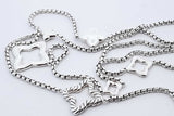 David Yurman Sterling Quatrefoil Box Chain Necklace 41.5g 35.5 Inch Eb1225orxde