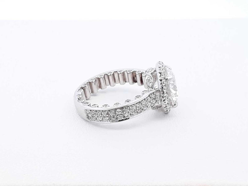 3.80 Cttw Lab-grown & Natural Diamond 14k Gold Ring 5.6 Gram Sz 4.5 Fw0625lowodu